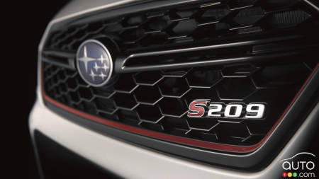 Subaru vendra l'édition S209 de la WRX STI en Amérique du Nord